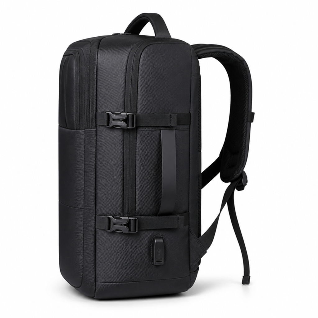 Water-Resistant Multi-Compartment Travel Backpack (Laptop Sleeve)