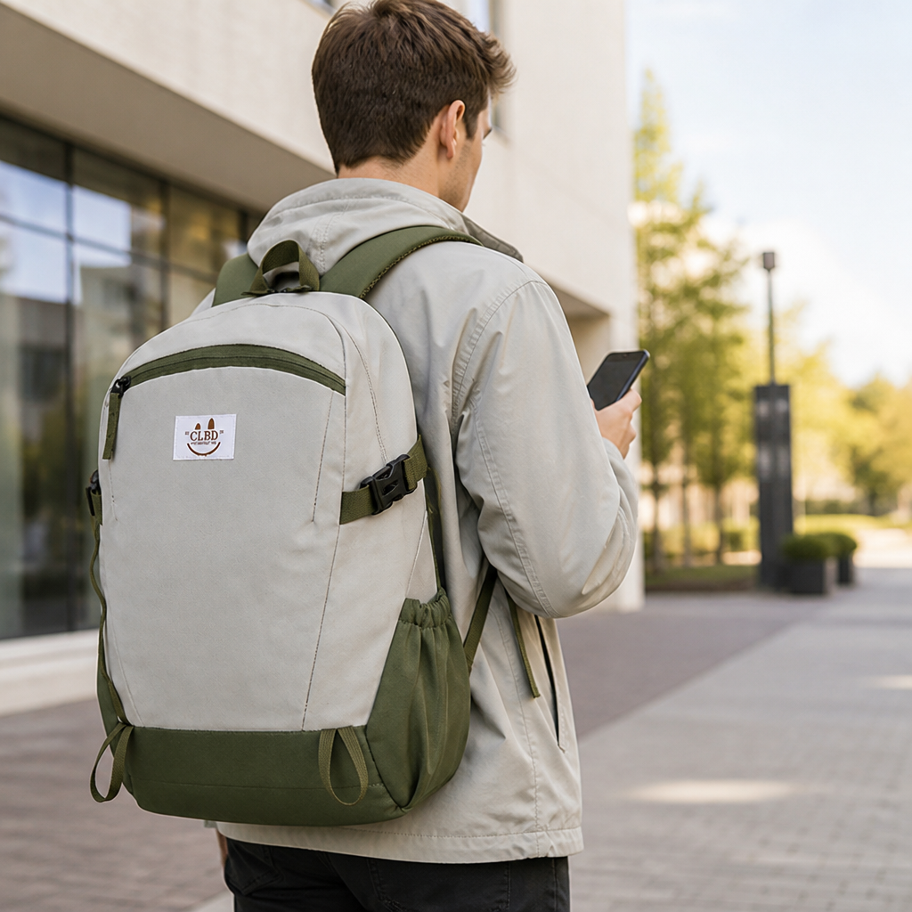 Water-Resistant Multi-Pocket Backpack (Laptop Compartment)