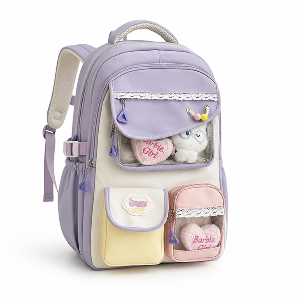 Water-Resistant Multi-Pocket School Backpack