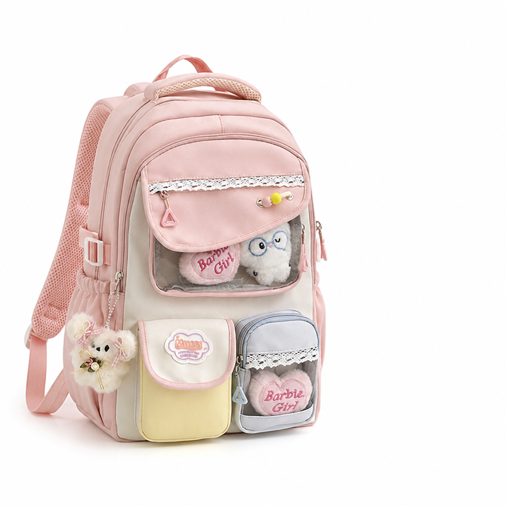 Water-Resistant Multi-Pocket School Backpack