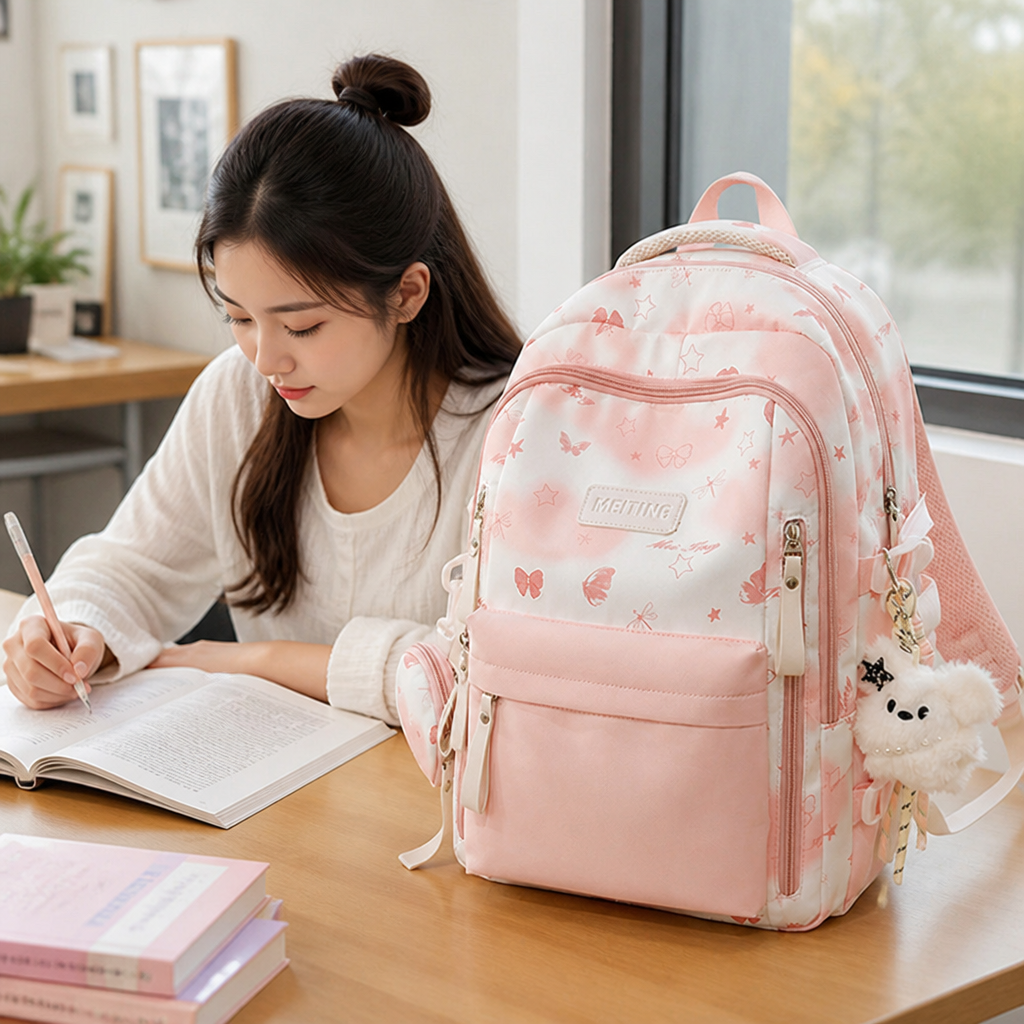 Water-Resistant Multi-Pocket School Backpack (Padded Straps)