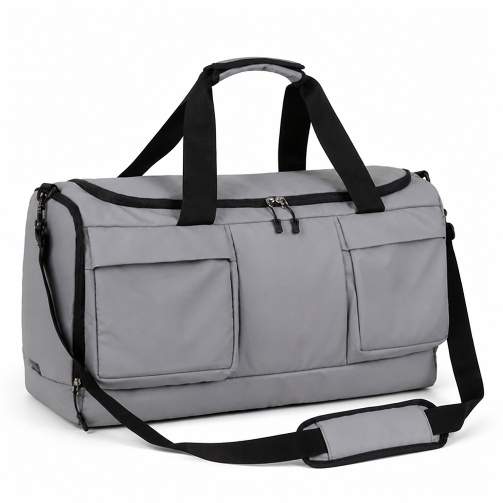 Water-Resistant Multi-Pocket Travel Duffel Bag