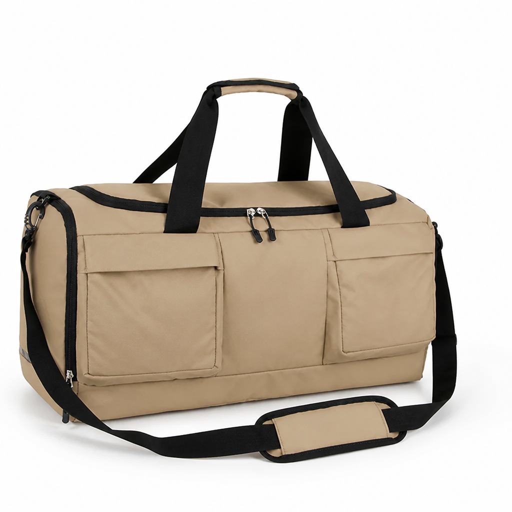 Water-Resistant Multi-Pocket Travel Duffel Bag