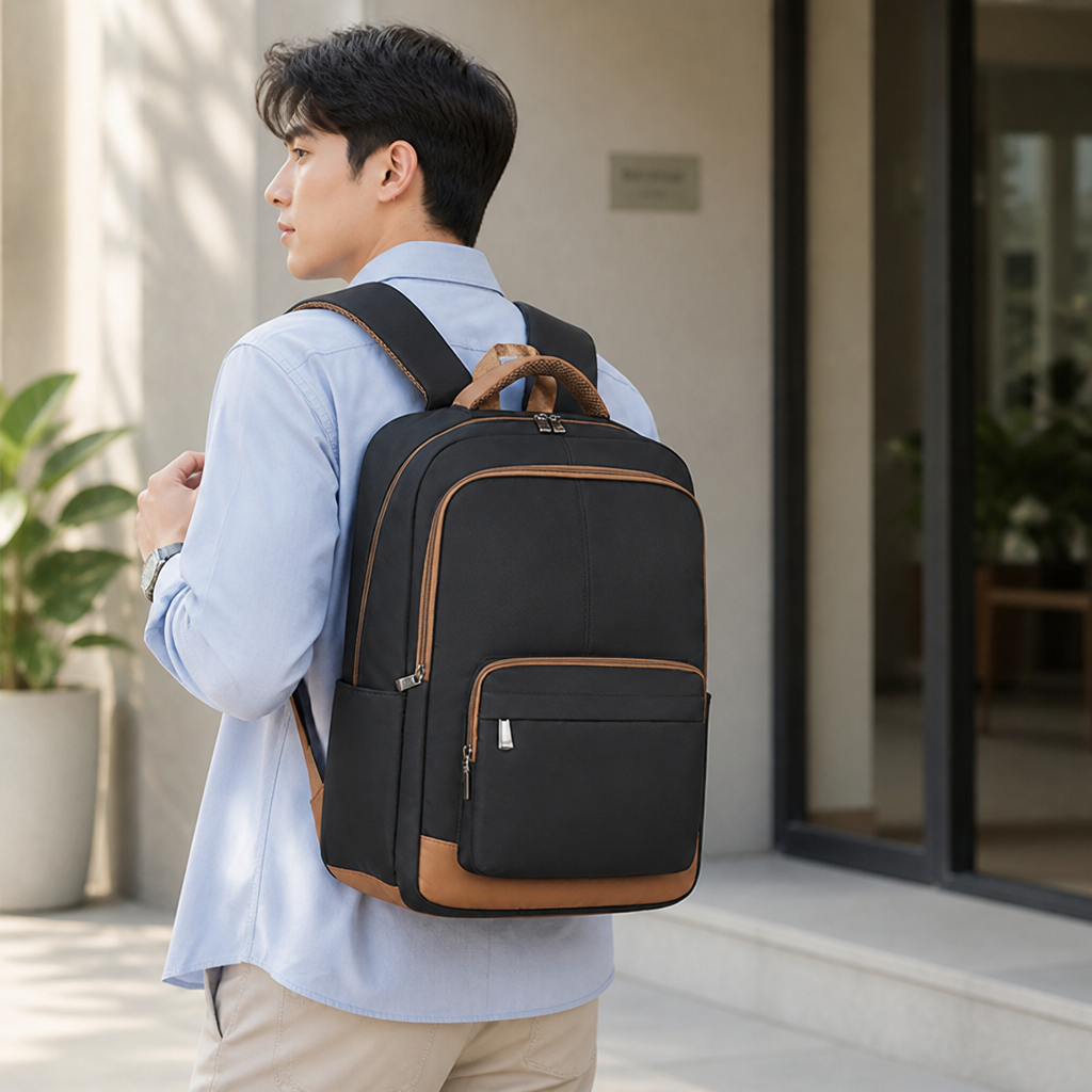 Water-Resistant Multiple-Compartment Travel Backpack