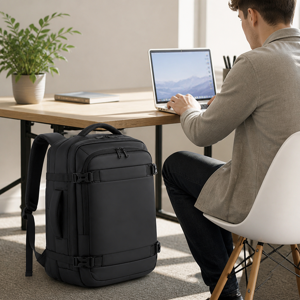 Water-Resistant Padded Laptop Backpack