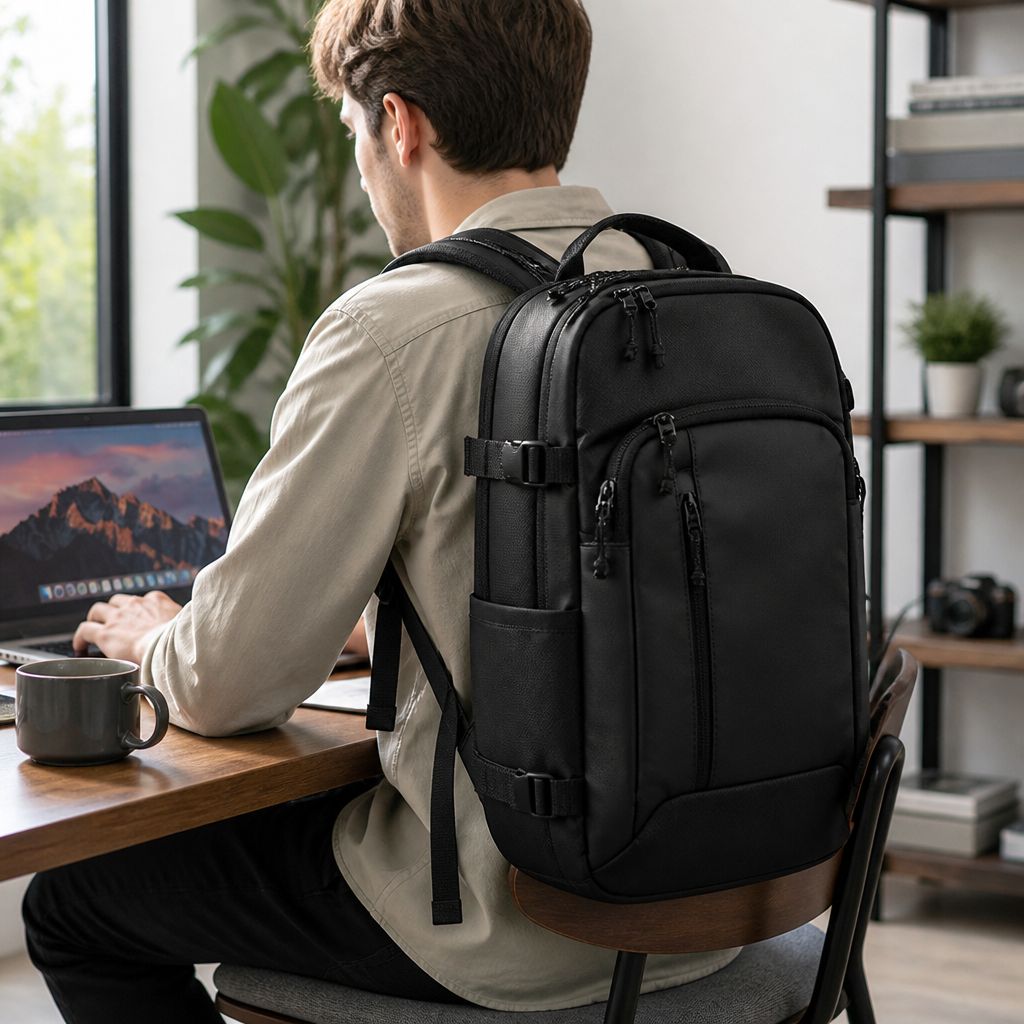 Water-Resistant Padded Laptop Backpack