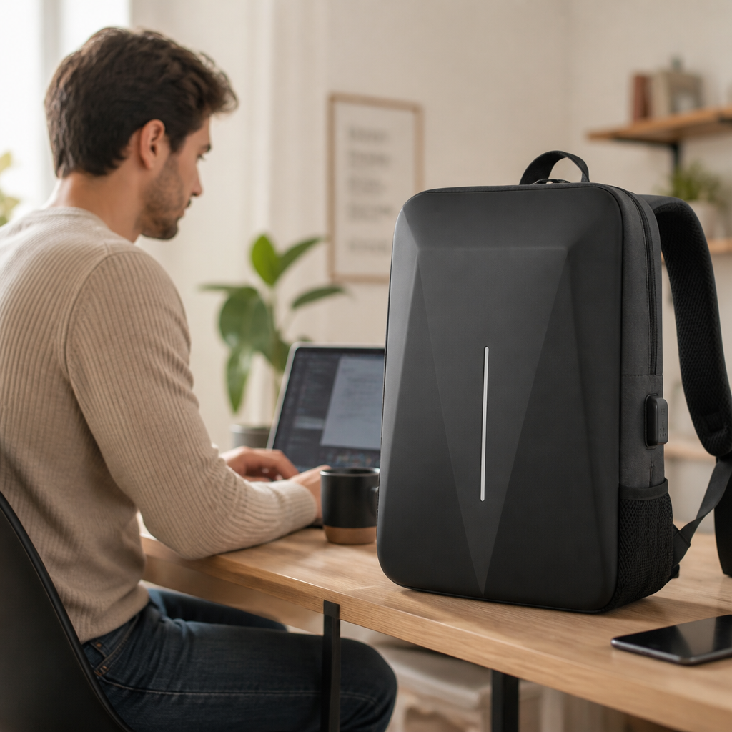 Water-Resistant Padded Laptop Backpack (Fits 15-Inch)