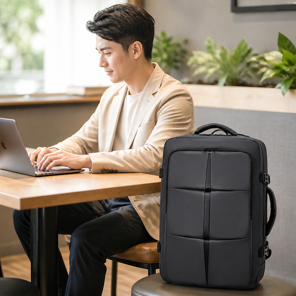 Water-Resistant Padded Laptop Backpack (Fits 15.6in)