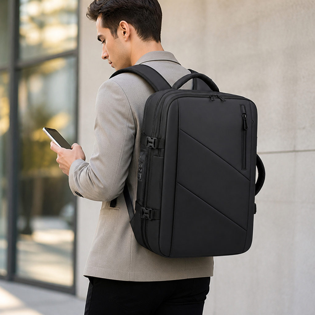 Water-Resistant Padded Laptop Backpack (Fits 17-Inch)