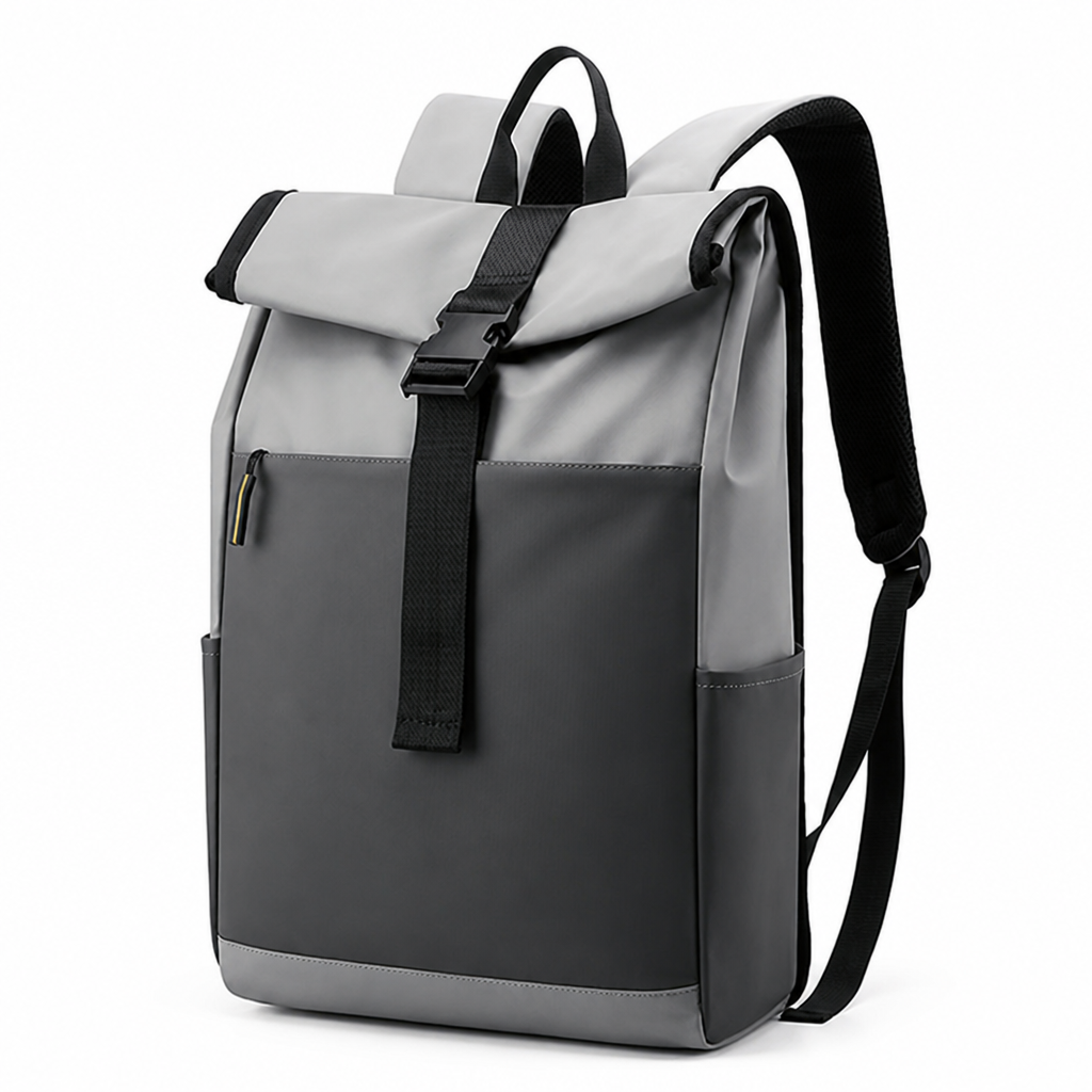 Water-Resistant Roll-Top Backpack (Laptop Compartment)
