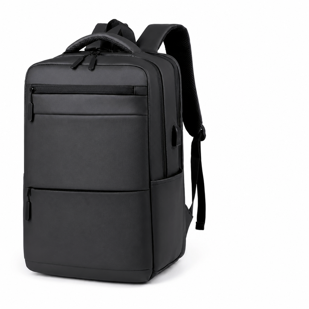 Water-Resistant USB Charging Laptop Backpack (Fits 15.6-Inch Laptop)