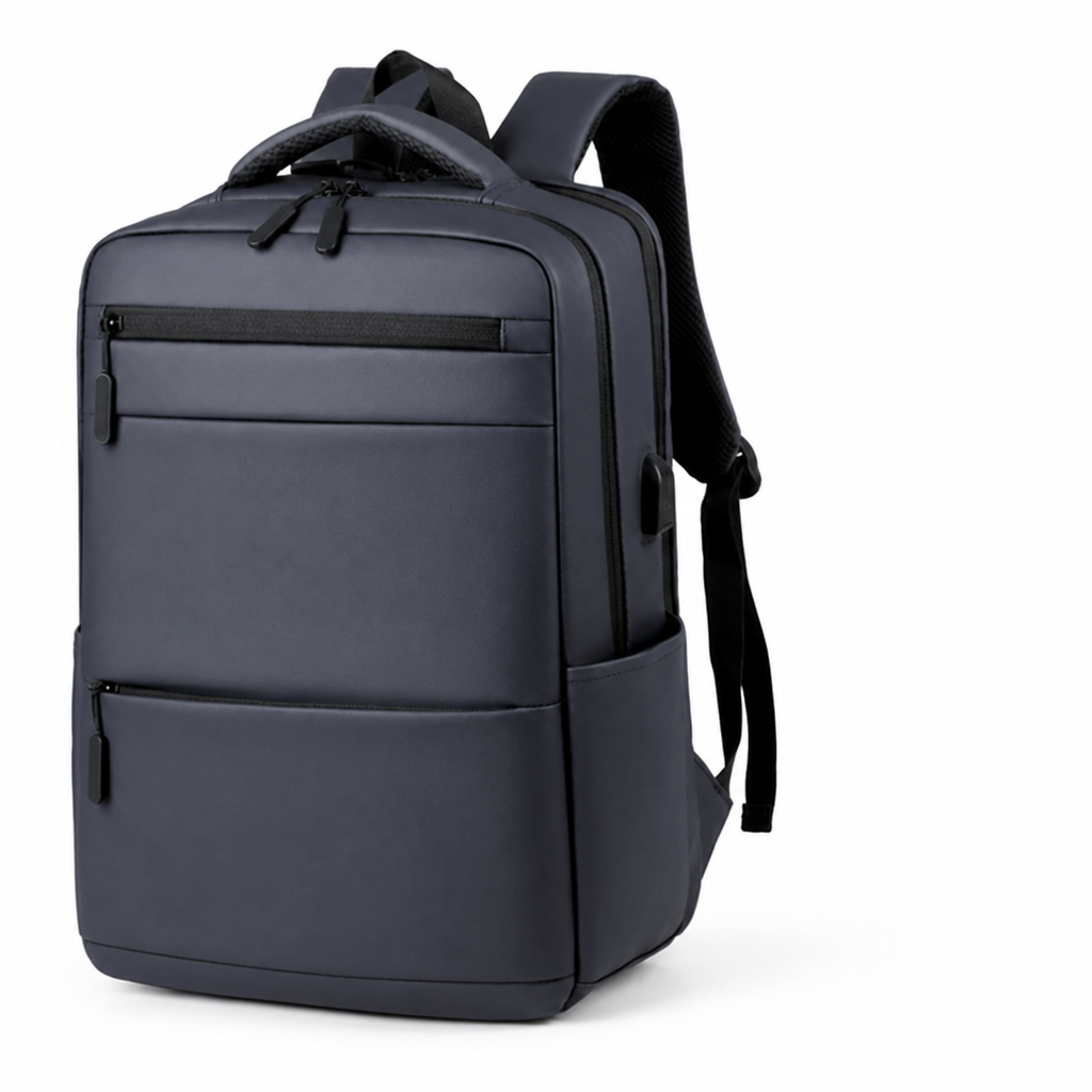 Water-Resistant USB Charging Laptop Backpack (Fits 15.6-Inch Laptop)