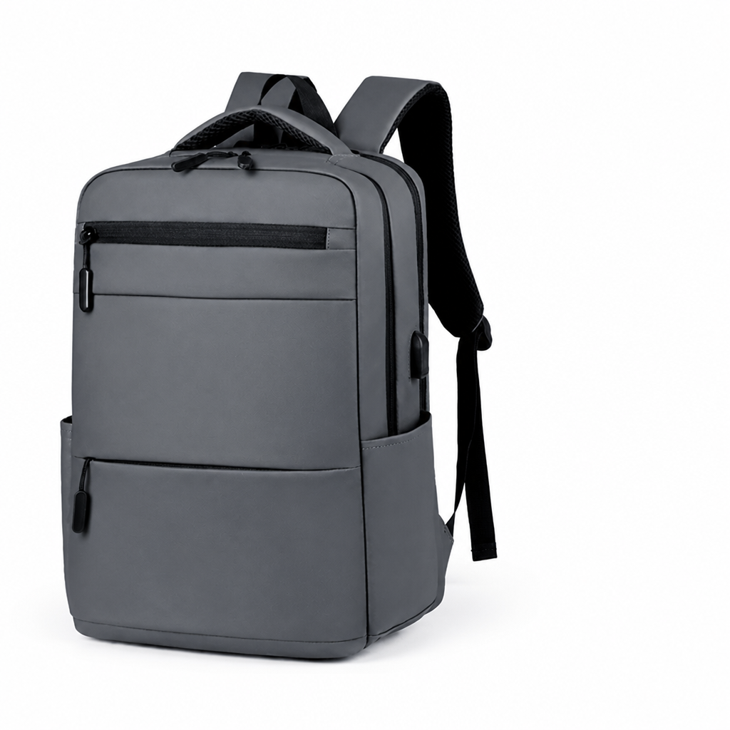 Water-Resistant USB Charging Laptop Backpack (Fits 15.6-Inch Laptop)