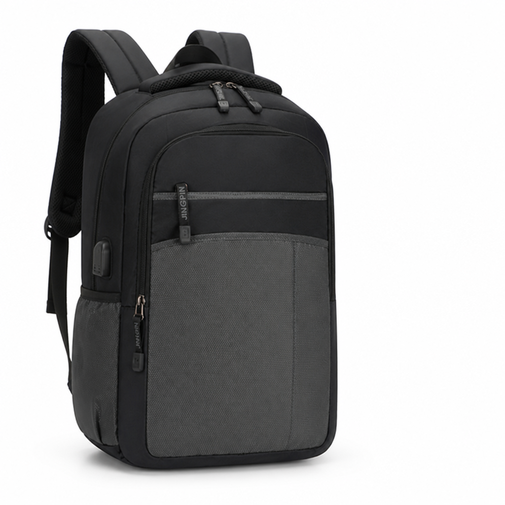 Water-Resistant USB Charging Laptop Backpack (Fits 15.6in)