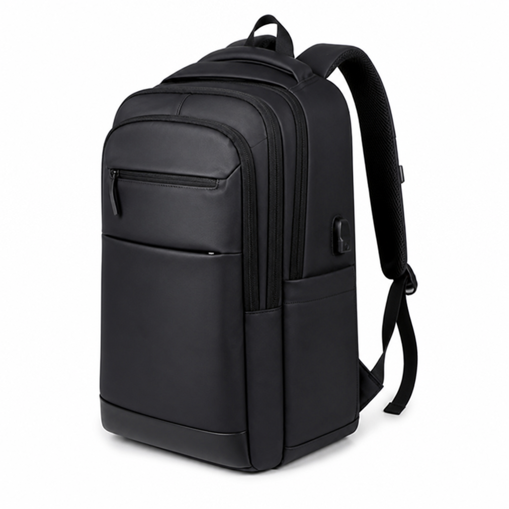 Water-Resistant USB Charging Travel Backpack