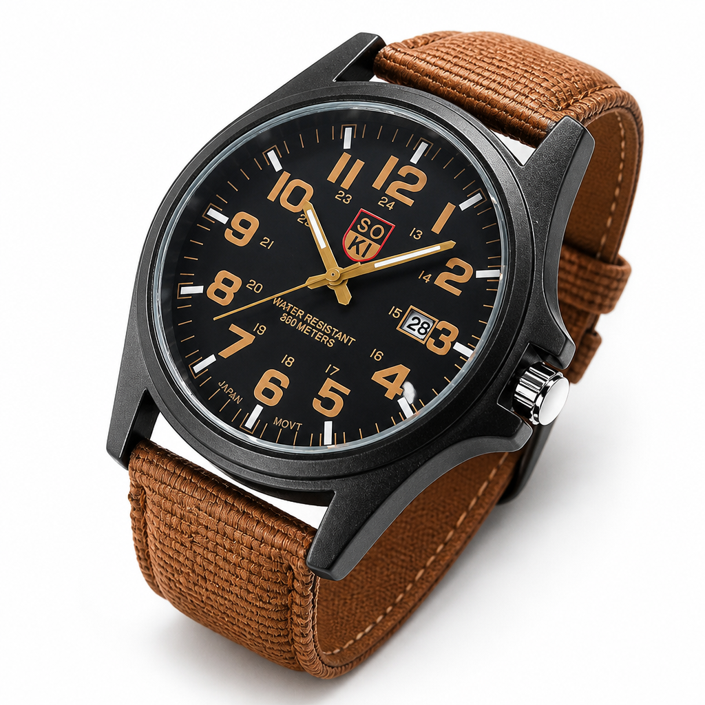 Waterproof 50M Durable Quartz Hiking Watch