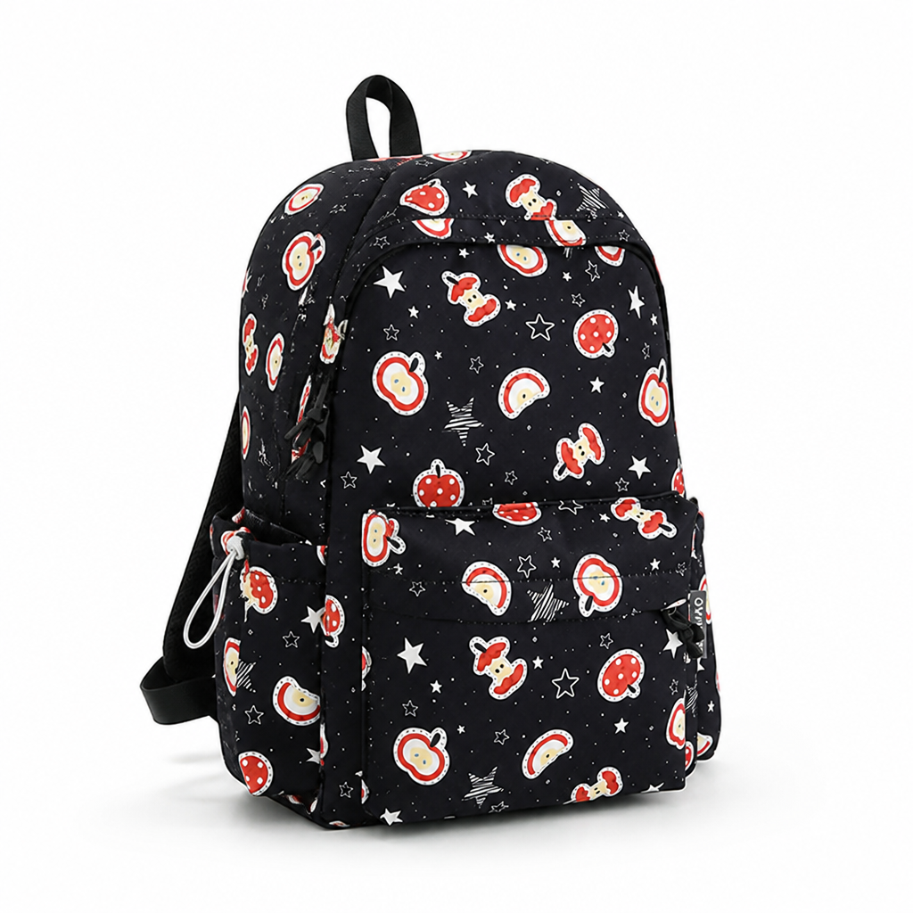 Waterproof Character-Print School Backpack