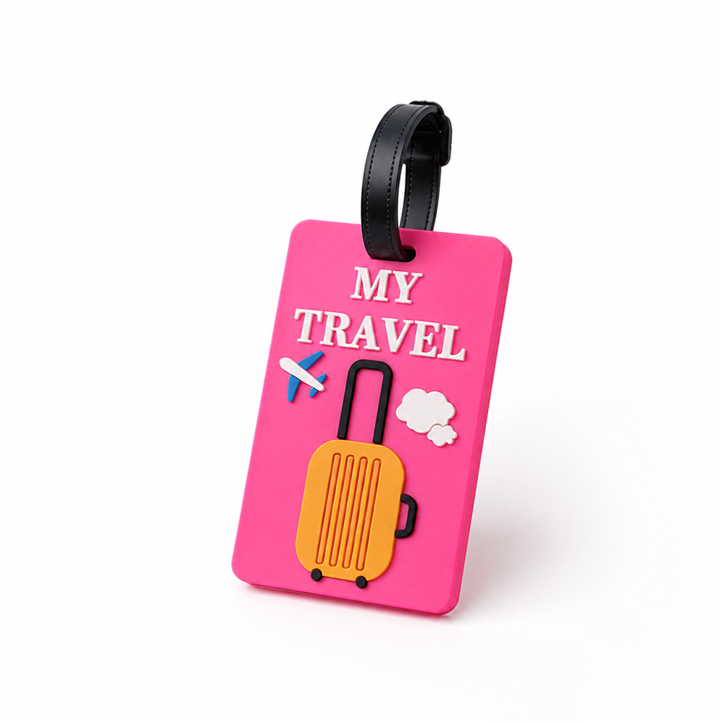 Waterproof Clear-Window Luggage ID Tag (Sturdy Strap)