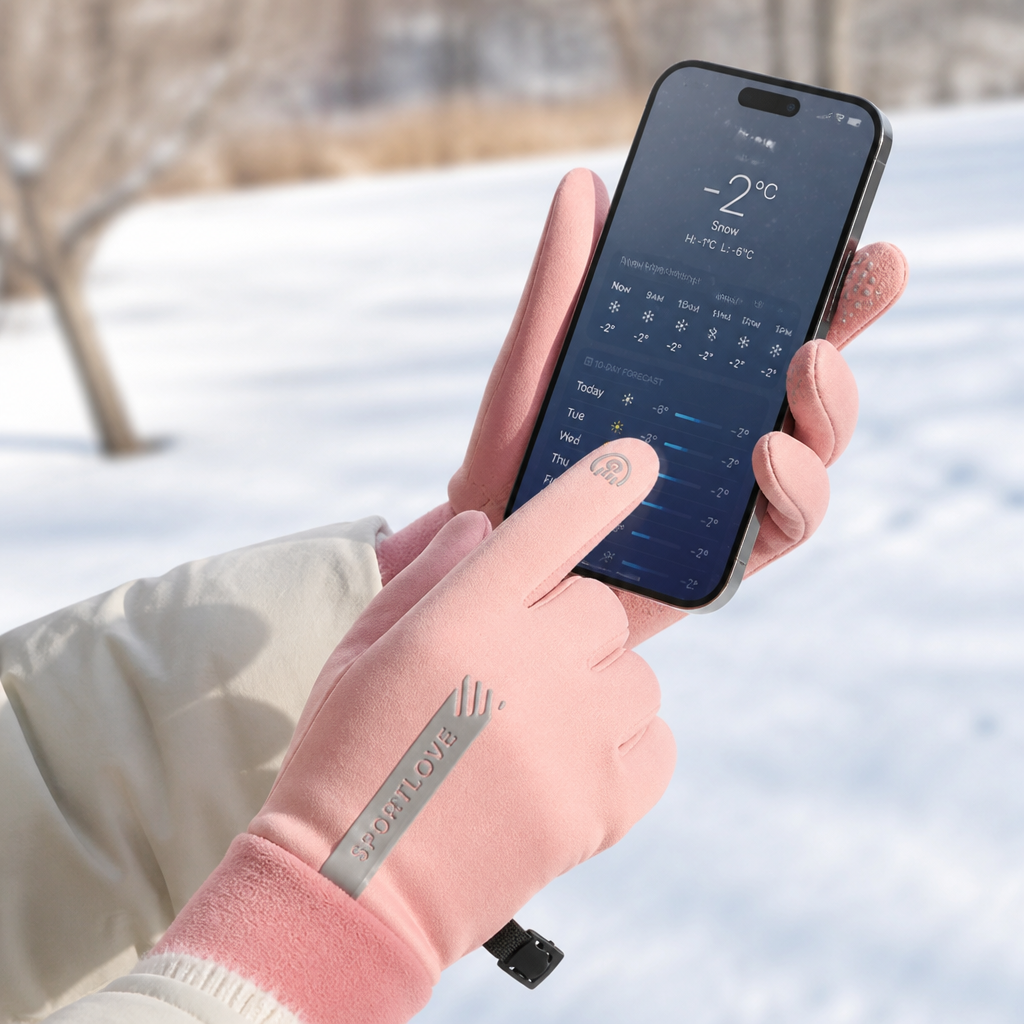 Waterproof Conductive Touchscreen Gloves