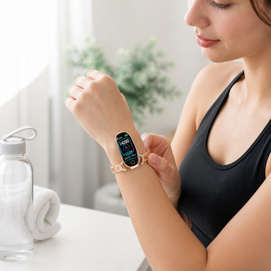 Waterproof Heart Rate & Blood Pressure Fitness Bracelet