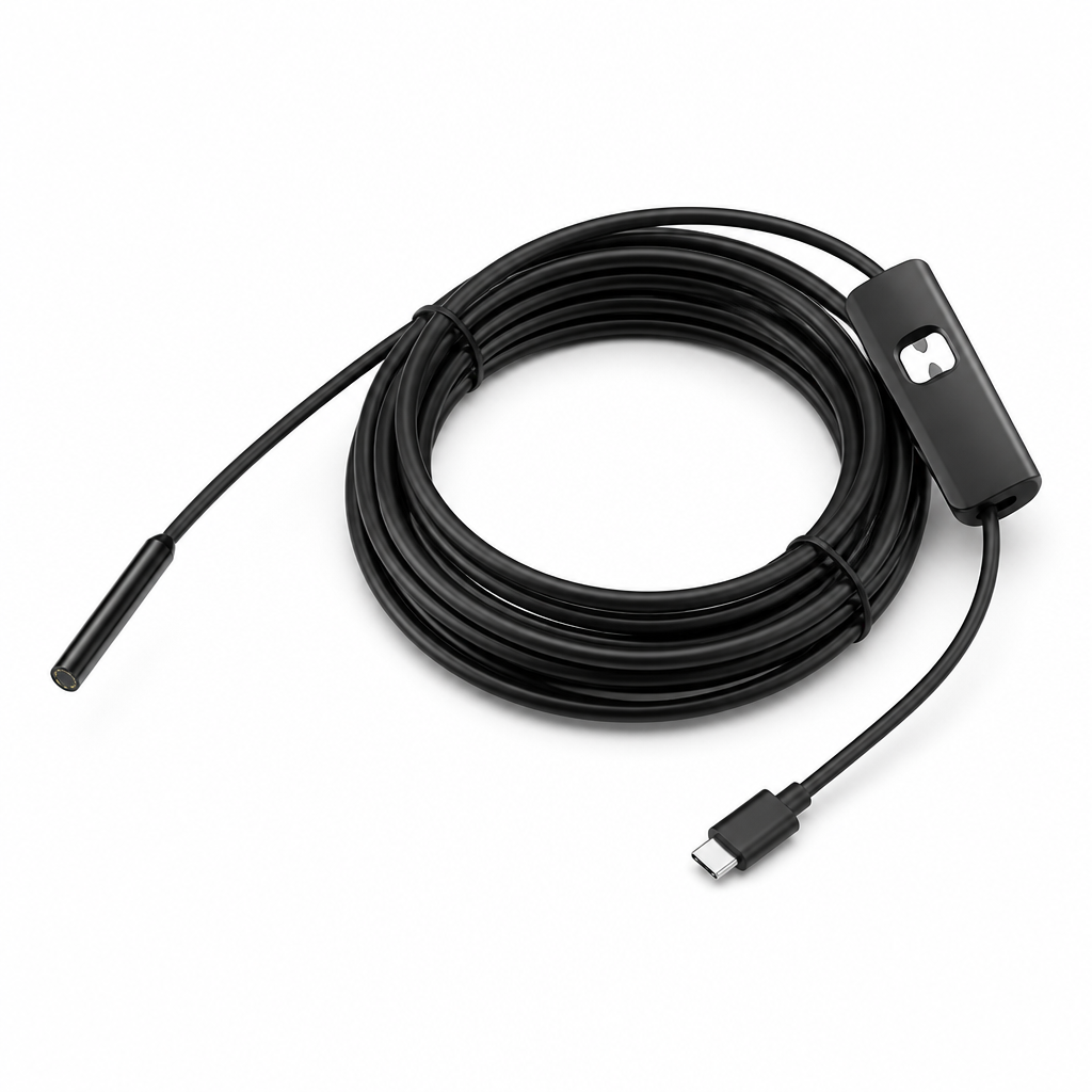 Waterproof High-Resolution Adjustable LED Endoscope Camera