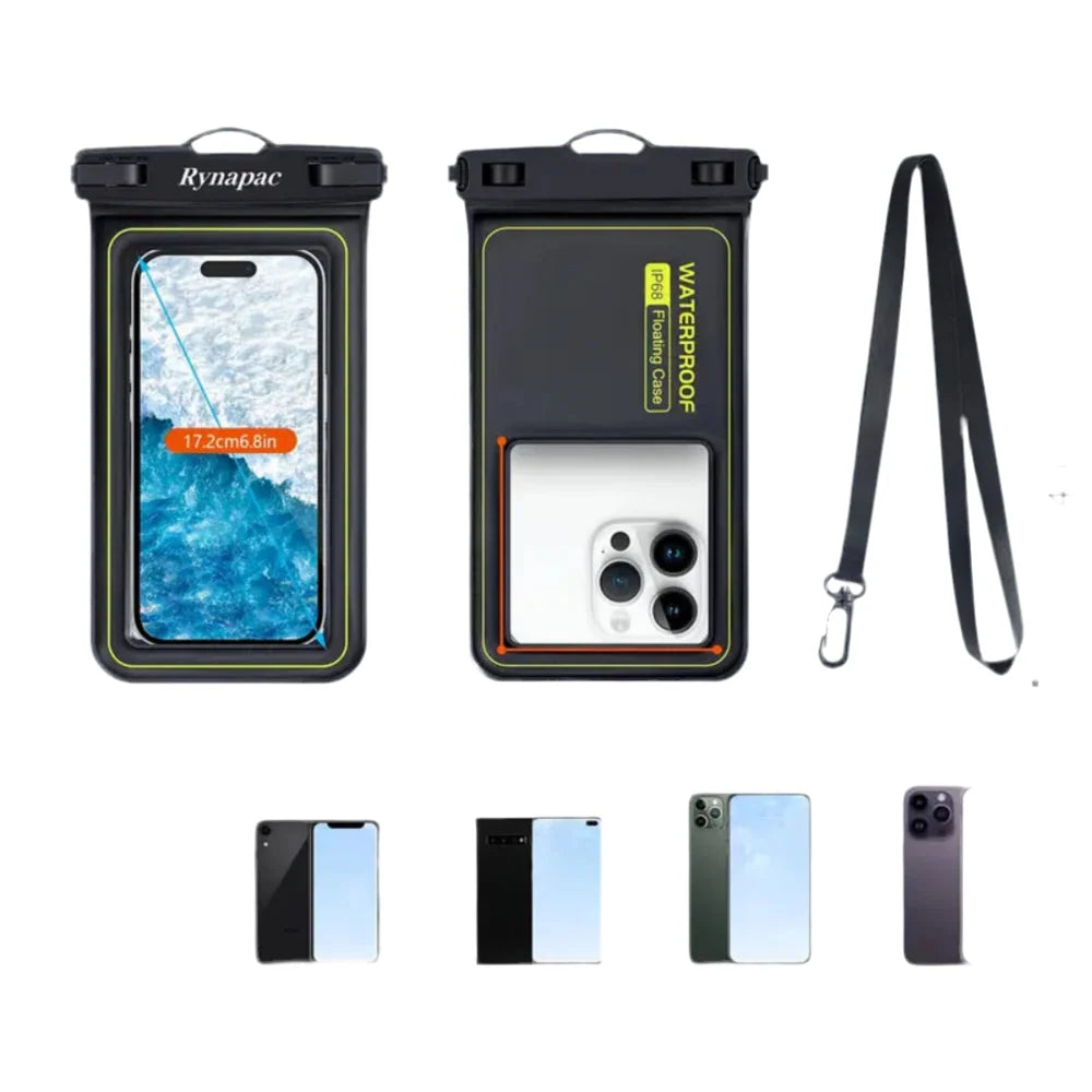 Waterproof Phone Pouch & Survival Whistle Set