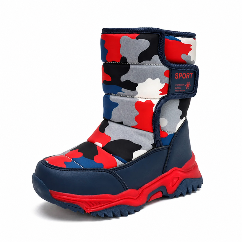 Waterproof Plush-Lined Non-Slip Snow Boots (Kids)