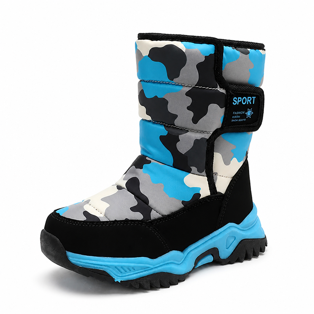 Waterproof Plush-Lined Non-Slip Snow Boots (Kids)