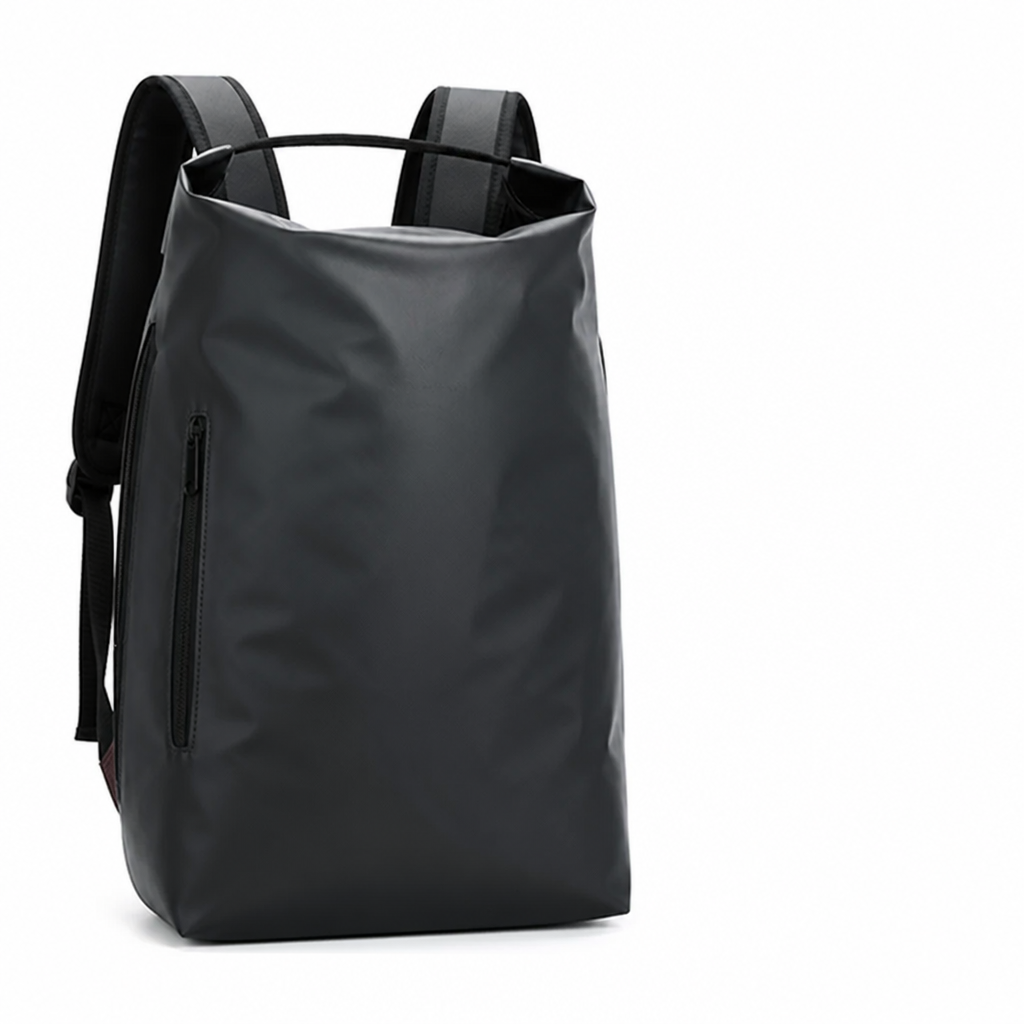 Waterproof Roll-Top Backpack (15-Inch Laptop Sleeve)