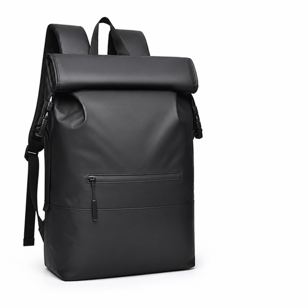 Waterproof Roll-Top Backpack (Padded Shoulder Straps)