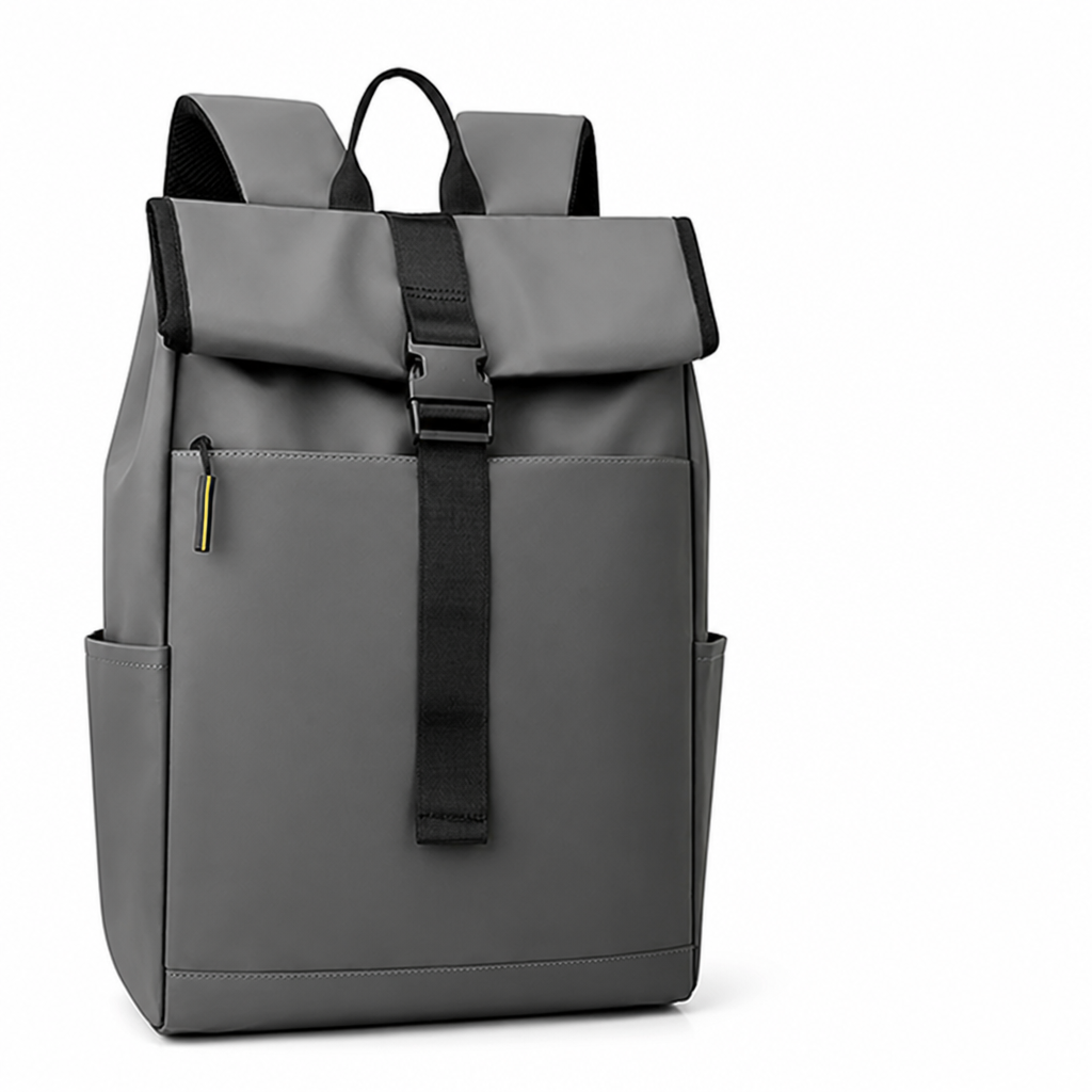 Waterproof Roll-Top Backpack (Padded Straps & Multiple Pockets)