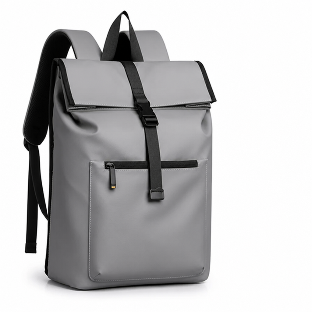 Waterproof Roll-Top Backpack with Padded Straps