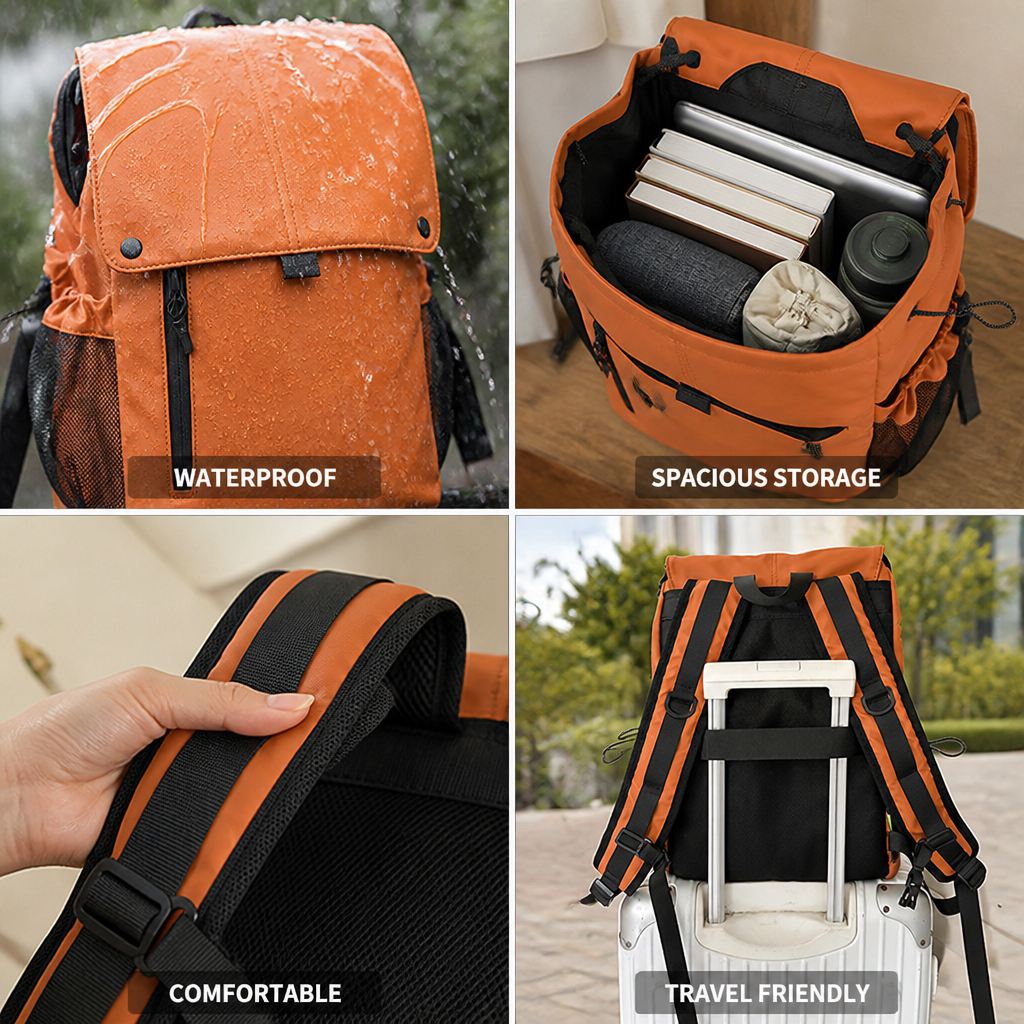 Waterproof Spacious Backpack (Multiple Pockets)