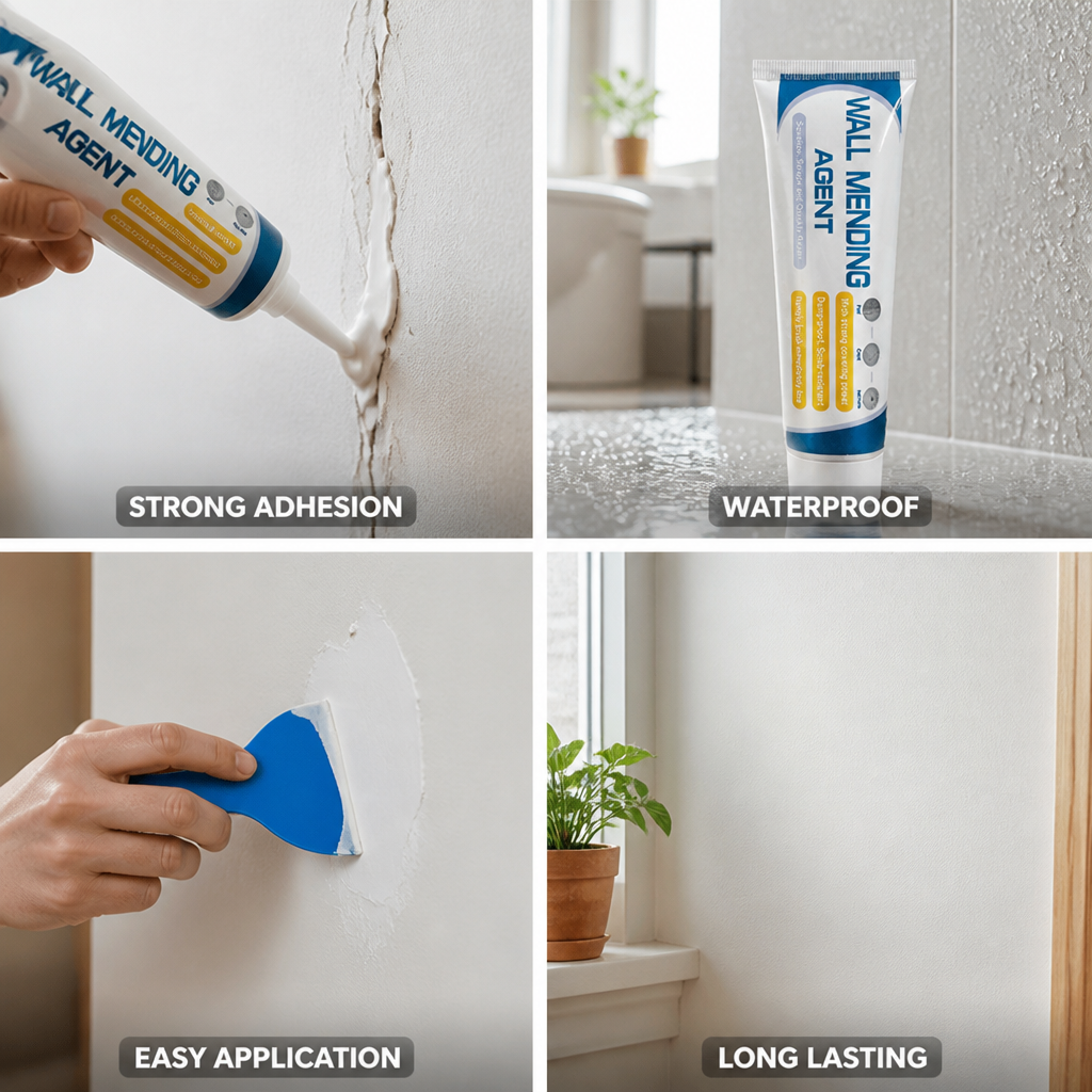 Waterproof Strong Adhesion Wall Repair Paste (Includes Spatula & Nozzle)