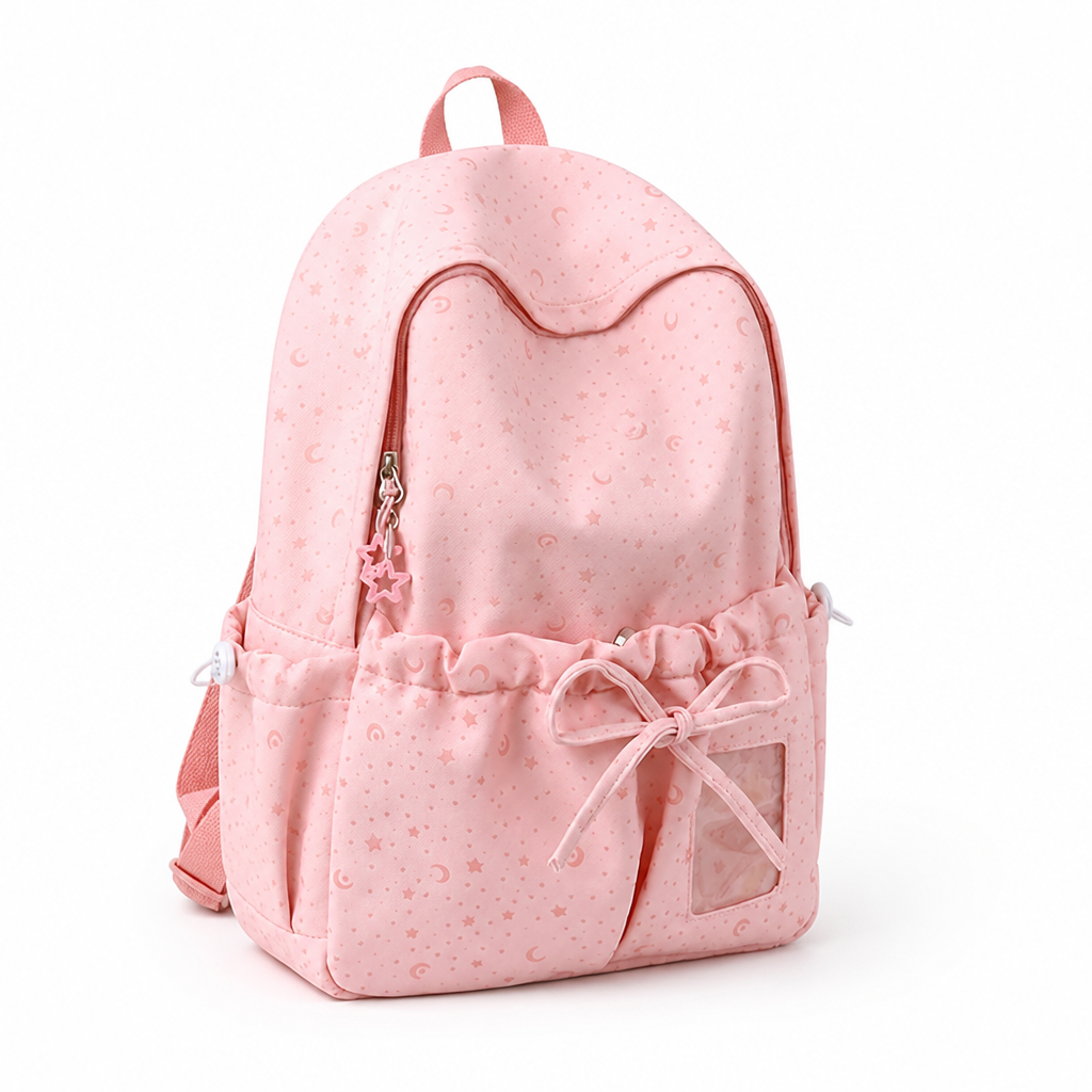 Wear-Resistant Drawstring School Backpack (Multiple Pockets)