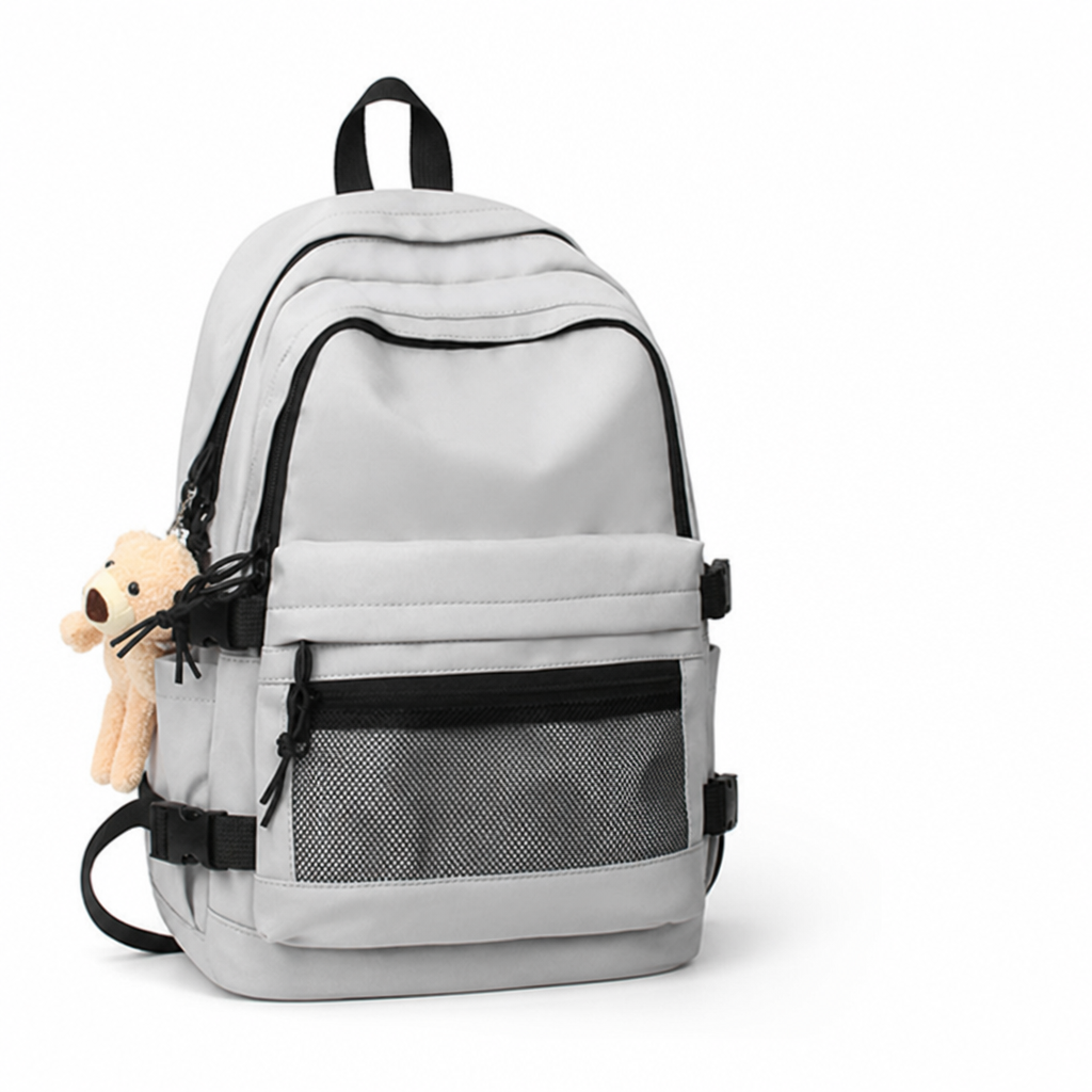 Wear-Resistant Multi-Pocket School Backpack (Padded Straps)