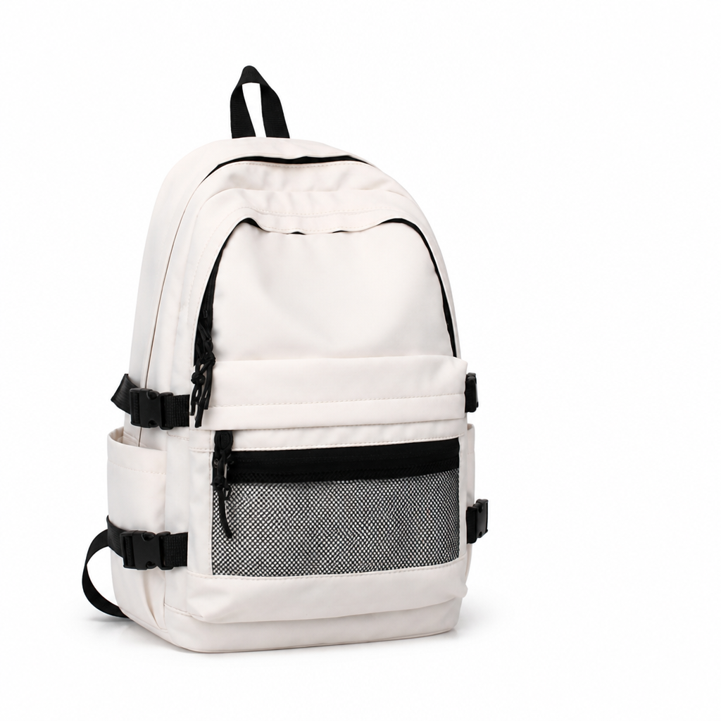 Wear-Resistant Multi-Pocket School Backpack (Padded Straps)
