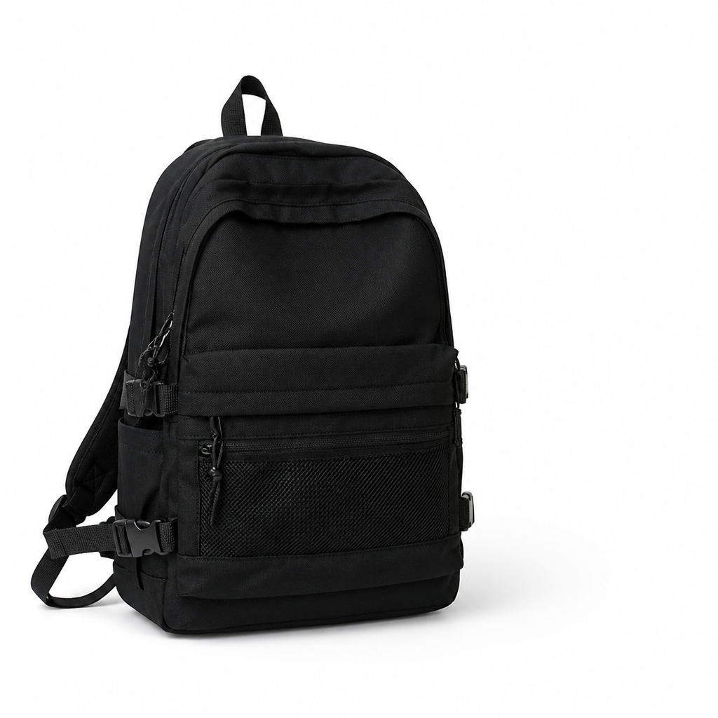 Wear-Resistant Multi-Pocket School Backpack (Padded Straps)