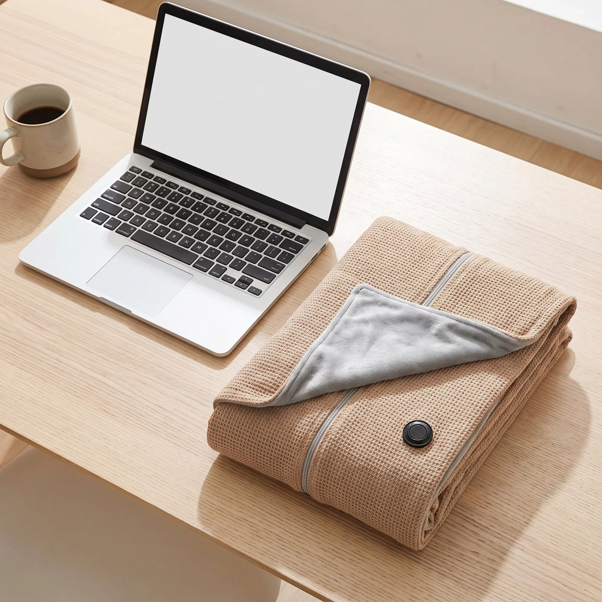 Wearable Heated Blanket USB Powered 8-Zone Fleece-Lined