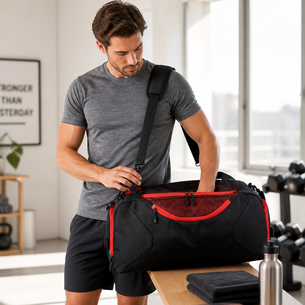 Weather-Resistant Large Capacity Multi-Pocket Duffel Bag