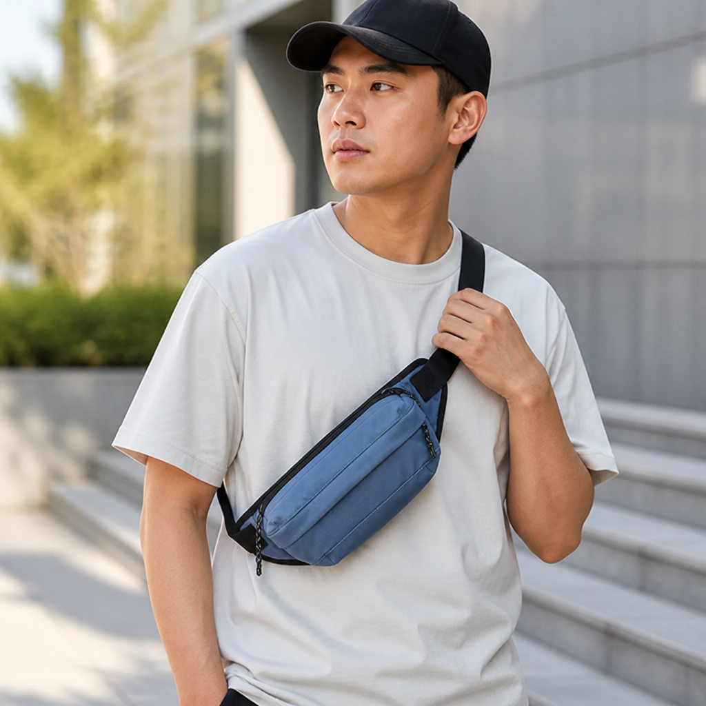 Weather-Resistant Multi-Compartment Fanny Pack