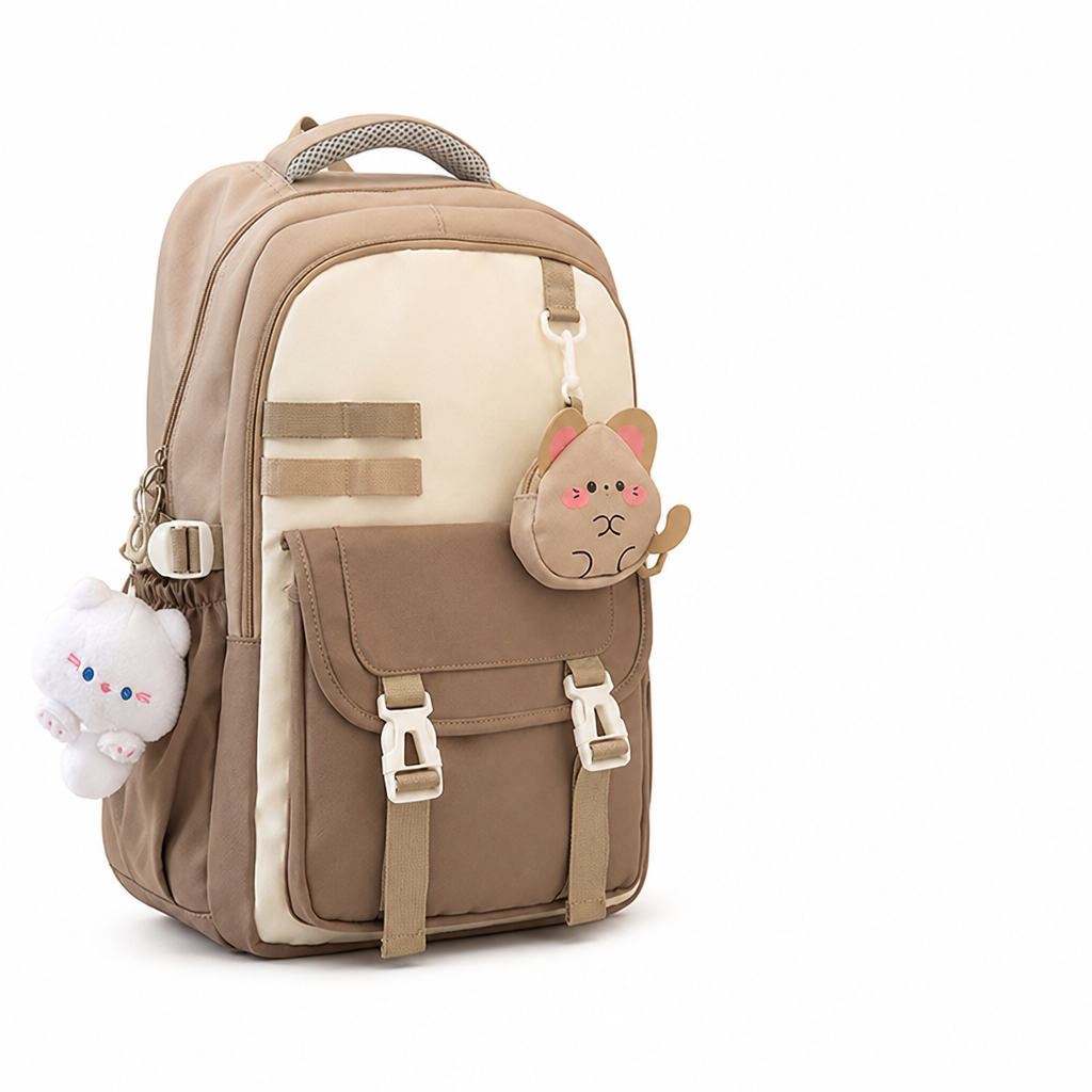 Weather-Resistant Multi-Compartment School Backpack (Padded Straps)