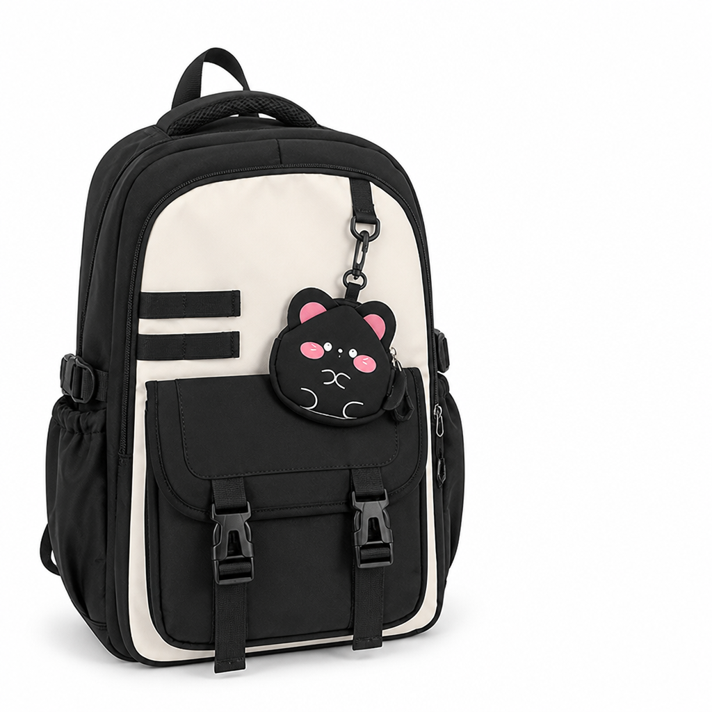 Weather-Resistant Multi-Compartment School Backpack (Padded Straps)