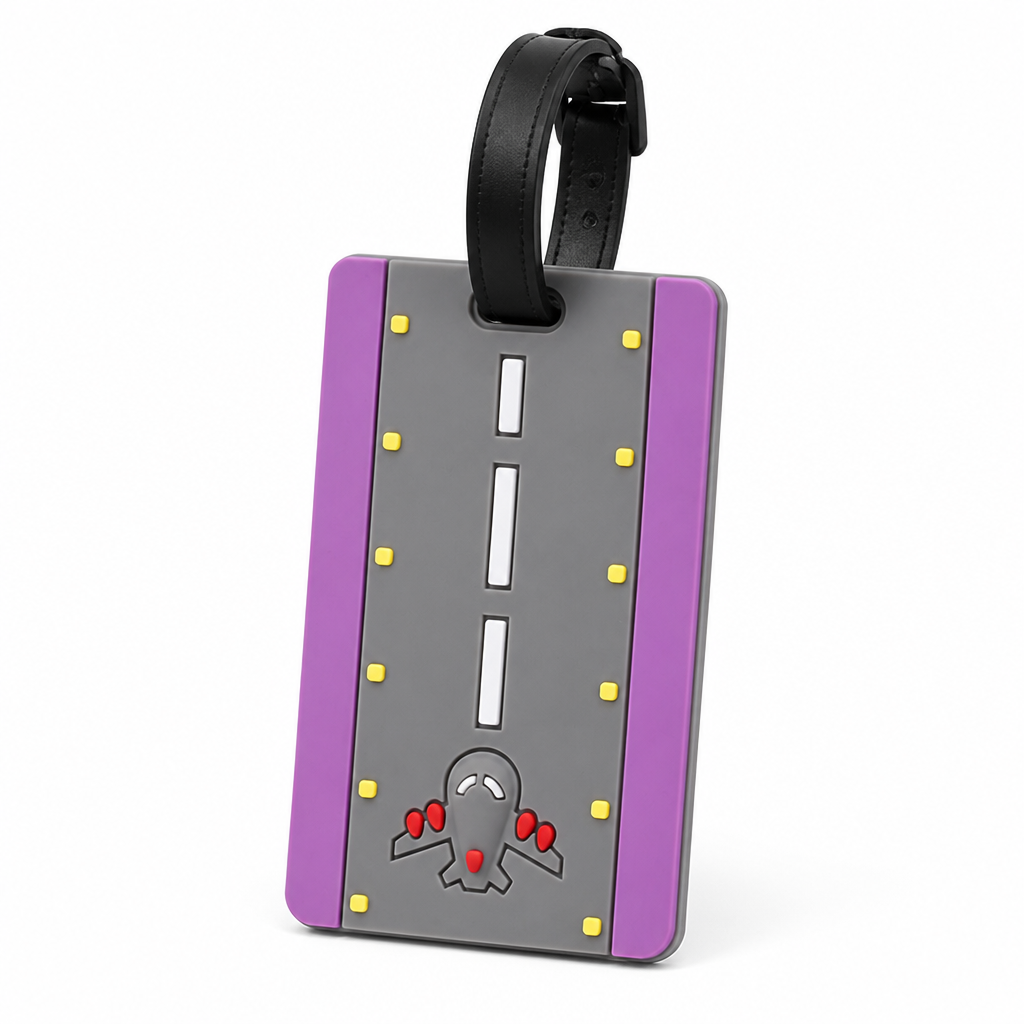 Weather-Resistant Silicone Luggage Tag (Adjustable Strap)
