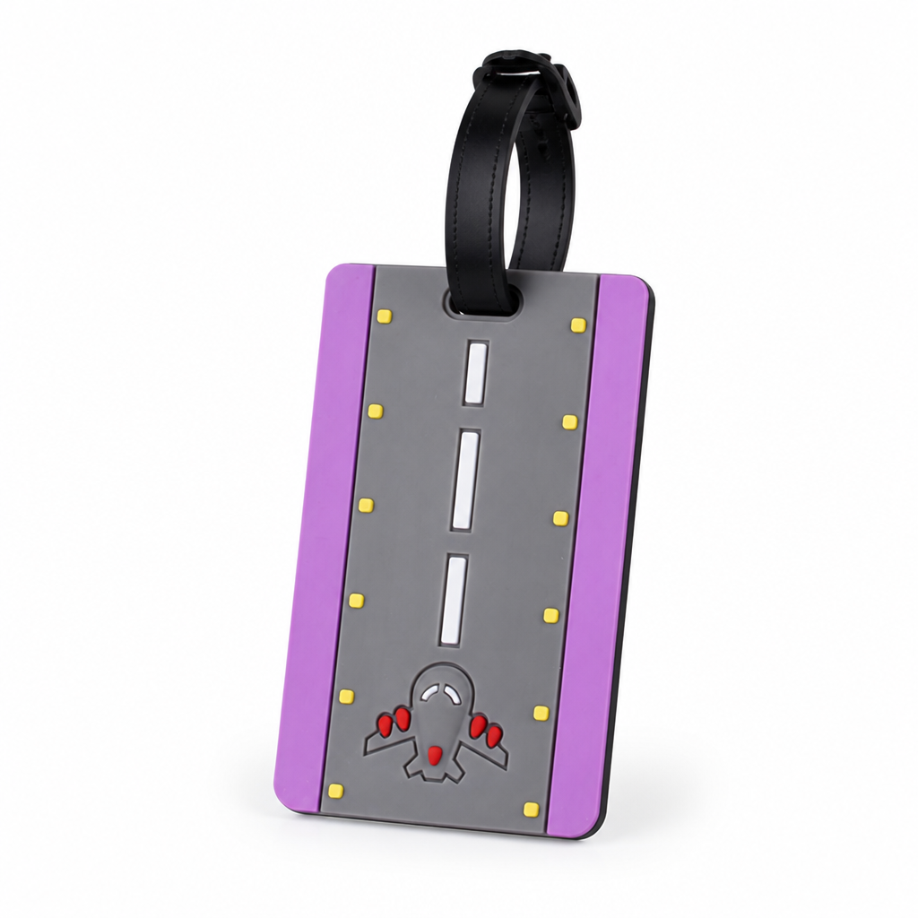 Weather-Resistant Silicone Luggage Tag (Adjustable Strap)
