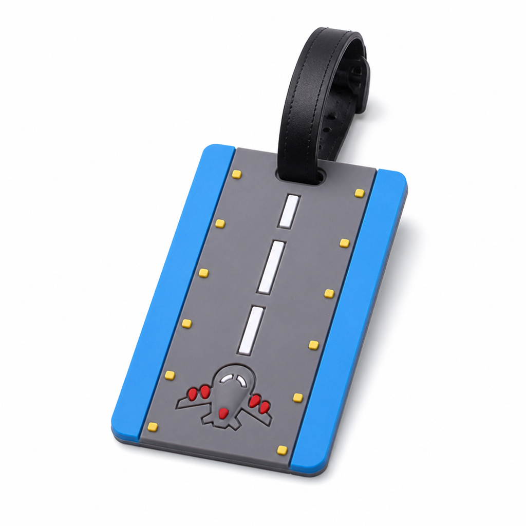 Weather-Resistant Silicone Luggage Tag (Adjustable Strap)