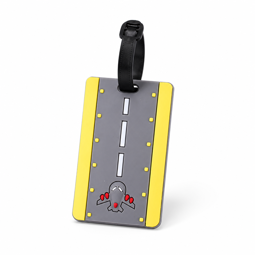Weather-Resistant Silicone Luggage Tag (Adjustable Strap)