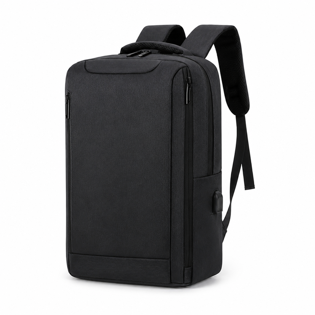 Weather-Resistant USB Charging Commuter Backpack (Fits 15.6-Inch Laptop)