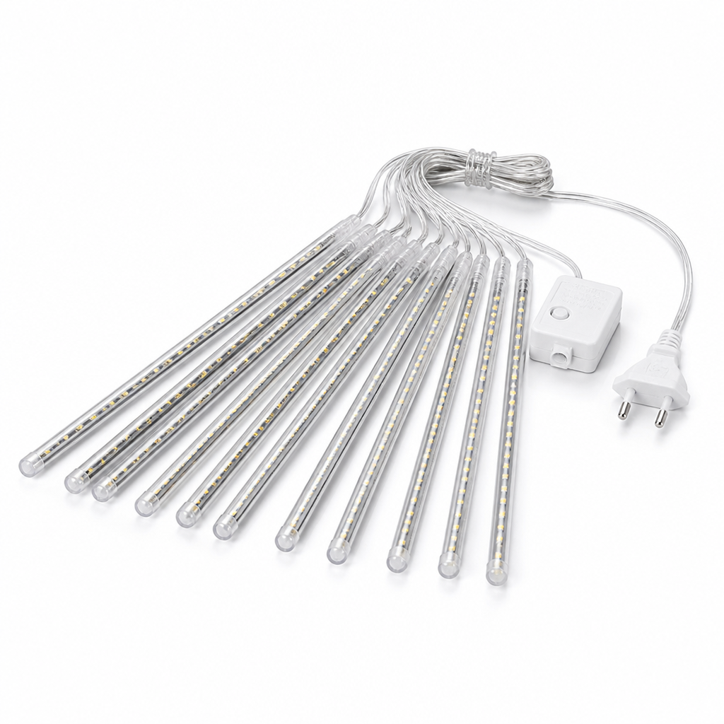 Weatherproof Sequential LED Meteor Shower String Lights (Connectable)