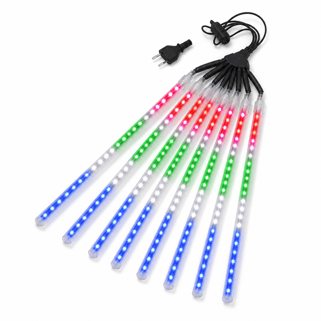 Weatherproof Sequential LED Meteor Shower String Lights (Connectable)